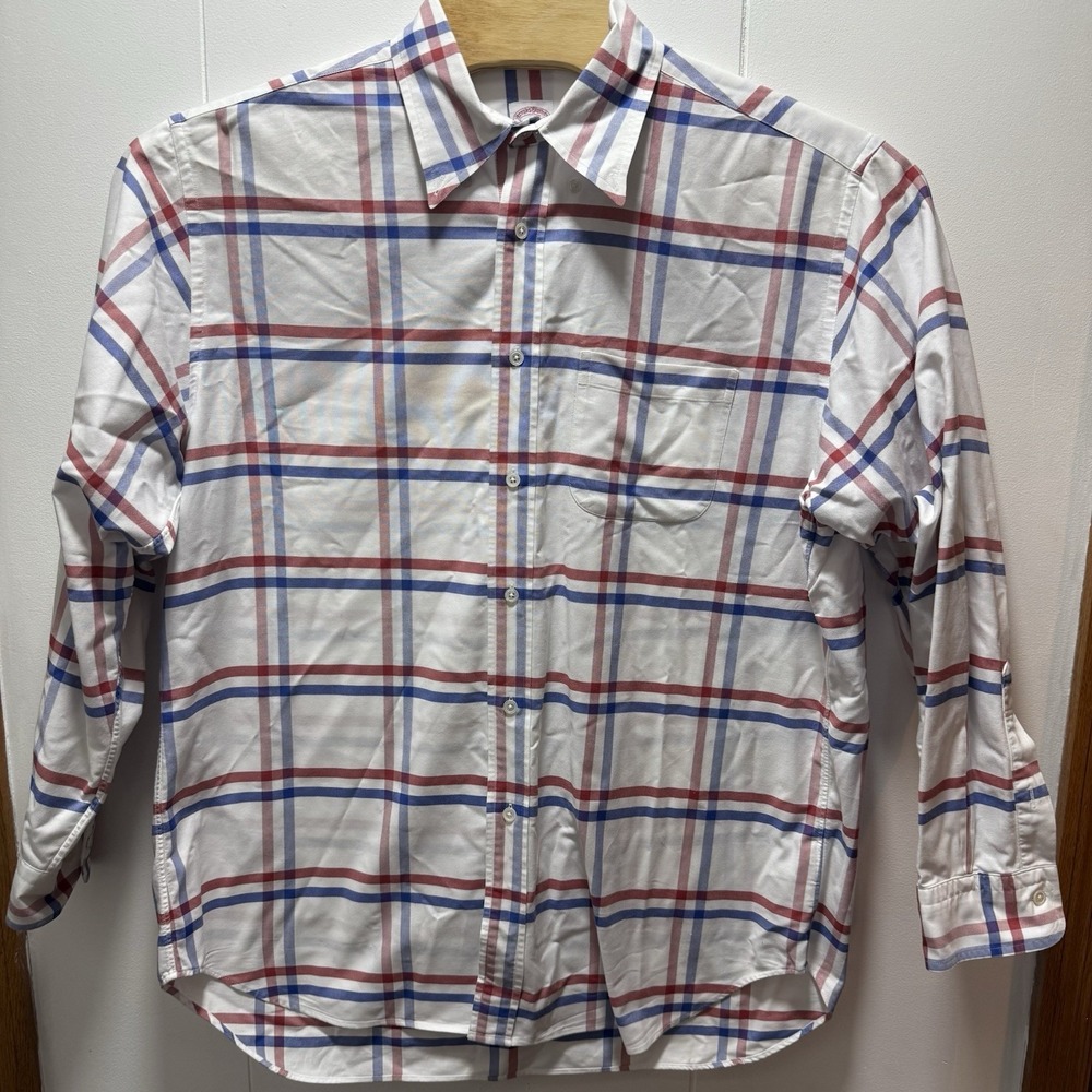Brooks Brothers Madison Fit Supima Cotton Button Shirt Men's Size‎ Large